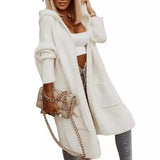 Sweater Cardigan Long Letter Knitted Loose Knit Coat Woman In Autumn/Winter