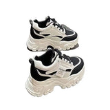 Height Women's Shoes Small Autumn Thick Bottom Increase Leisure Dad Sneakers 2025 Women's New 8Cm Loose