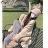 Autumn Long Sleeve Knitted Cardigan Women Korean Fashion Pure Color Elegant Sweater Jackets Casual Office Lady Y2k
