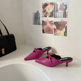 Toe Half Slippers Women's 2021 Spring and Summer New Pointed Toe Outer Wear Thin Heeled Shoes Sandals Women's