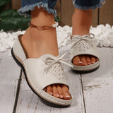 Summer New Women's Thick Bottom Slippers Large-Size With Fish Mouth Slope And Thick