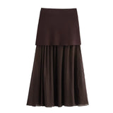 Women's New Button Knitted Vest Skirt 4192015