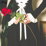 Vintage Victorian Skirt Women Korean Style Slim Lace-up Designer Gothic Y2k Skirt Black Court Retro Casual Party