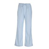 Cloth Forget Lazy Wind Stripes Loose Thin Tie With Low-Rise Slacks Hot Girl Knitted Broad Leg