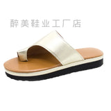 Toe Women's Cool Slippers 35-43 2025 Summer New Thick Bottom Wearing