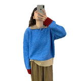 Collar Soft-Creating Knitted Sweater Women's 2025 Autumn And Winter Korean Design Knitted Top