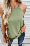 Zingj 2024 Wish Round Neck Neck Sleeveless Open Shoulder Vest T-Shirt