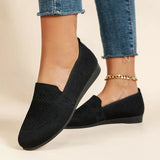 Weaving Net Surface Round Head Flat Single Shoes Women Shallow Casual Flat And Lazy Happy Shoes