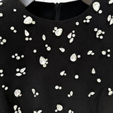 Star Temperament Elegant Heavy Industry Nails And Diamonds Long Sleeve Long Dress Dress Dress