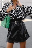 Up Shirt Women Vintage Blouse Female Lapel Fashion Print Shirt Ladies Casual Loose Long Sleeve Shirt Spring Chemise