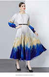 New Women's Dress Dress Oversized Dress Print 100 Folds T-Shirt With T-Shirt Holiday Casual