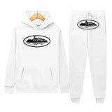 Street Loose Sweating Suit Koteiz White Sportswear Trend Hip Hop Skateboard Leisure Suit