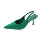 Summer New Pointed Thin Heel Single Shoes Behind The Empty Sandals High Heels Muller