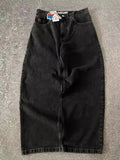 Clothes, Polar Boy Jeans, Original Gothic Hip-Hop Cartoon Embroidered Loose