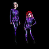 Spot 2025 New Halloween Fashion Parent-Child Wear Skull Skeleton Pants