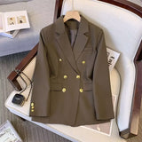 Zingj Spring Autumn New Suit Jacket Korean Version Straight Tube Casual Loose Fashion Temperament Show Thin Suit