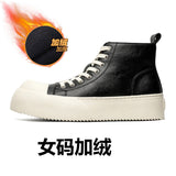 Zingj Board Shoes Men's Breathable Platform Increased Star Same Big Derby Shoes Casual Shoes