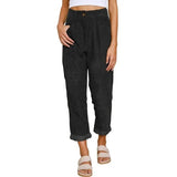 Autumn Casual Corduroy Pants Women's Loose Straight Loose Trousers for Women High Waist Pants New All-match