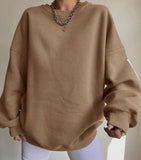 Women's Casual Fashion Print Thicken And Set Up Long-Sleeved