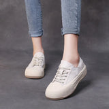 Layer Of Cowhide Shoes Women's Spring And Autumn Casual Women's Shoes Commuting Small White Shoes Korean Leather Single Shoes Korean Version Of The Trendy