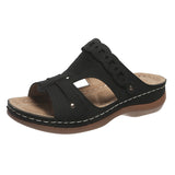 Women's Shoes And Slippers Wear 2025 Summer New Wish Fashion Round Head Comfortable Cool Stepping Line Casual