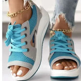 Summer New Rocking Women's Sandals Pine Cake Thick Soles With Sandals Beach Shoes 43