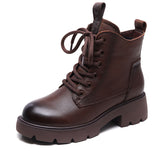 Layer Of Kraft Rubber Foam Bottom Single And Velvet Inner Leather Martin Boots Woman With Height 4.5