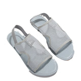 Mesh Breathable Flat-Soled Sandals Women's New Loose Belt Flat Beach Cool Drag
