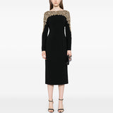 New Star Fashion Mesh Yarn Heavy Industry Nails And Diamonds In The Long Dress Small