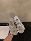 Clip Toe Slippers Women's Summer 2025 New Korean Version Of Cool Slippers Fairy Wind Flat Bottom Beach Shoes