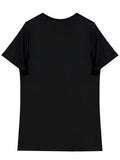 T-Shirt Fashion Women's New Summer Loose Round Collar Bow Top