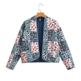 Women's ZA Summer New Street Fashion Blouse Print Temperament Cotton