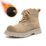 Zingj Martens Couples Fall 2024 Short Boots Fashion Ready Large Yellow Boots British Style Work Boots