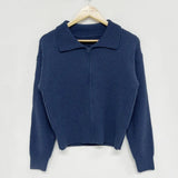 Vintage Zip Up Casual Versatile Cardigan-Outfit
