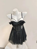 Pajamas Girls Summer 2025 New Small Slings With Thin Back Transparent Pure-Style Pyjamas