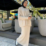 2025 New Women's Solid-Color Hooded Knitwear