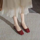 Flat-Soled Single-Shoe Women's Spring 2025 New French Small Fragrant Breeze Bare-Colored Soft-Skind Soft-Tailed Four-Season Evening