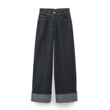 New Denim Jacket 9632255 Roll-Side Trousers And Foot Jeans