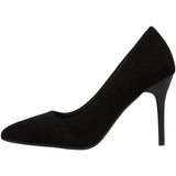 Women 2025 Spring And Autumn New Black Fine Tip Light Mouth Velvet Professional Shoes Large-Size Etiquette
