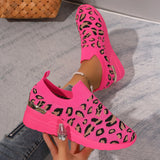 Women's Shoes In The Spring And Summer Of 2025 New Flying Mesh Shoes Children Leisure Sports Slopes And Thick-Soled Single