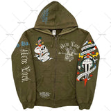 Zingj Popular Hip Hop Zipper Hoodies Men Y2K New Harajuku Vintage Sweatshirts Punk Rock Plus Size Loose Anime Hoodie Cardigan 102-0-Outfit