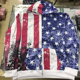 Flag Hoodie Men's And Women's Hoodie Sweatshirts For Couples Wearing Hoodie