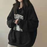 Vintage Print Oversized HoodieOutfit