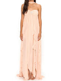Women Y2K Long Tube Dress Sexy Strapless Off Shoulder Ruffle Tassel Dress Evening Party Halter Backless Vestidos 2025 211-1-Outfit