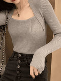 Rib Knit Sweater-Outfit
