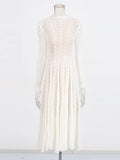 Vietnamese Style Niche Lace Dress 2025 New High-End Embroidery Collar Slimming Dress