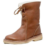 Women's Snow Boots 2025 Autumn And Winter New Large Code Of The Comfortable Mid-Clinity Martin