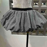 Personalized Demon Horn Fish Bone High-End Satin Strap Bras + Tangle Pongasaki Short Skirts Two