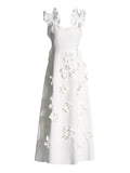 Temperament Famous Wind Dress Woman 2025 Spring New Fashion Wood Ear Splicing Design Sleeveless Dress