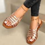 New 2025 Summer Flat-Bottomed Casual Sandals Women's Size 40-43